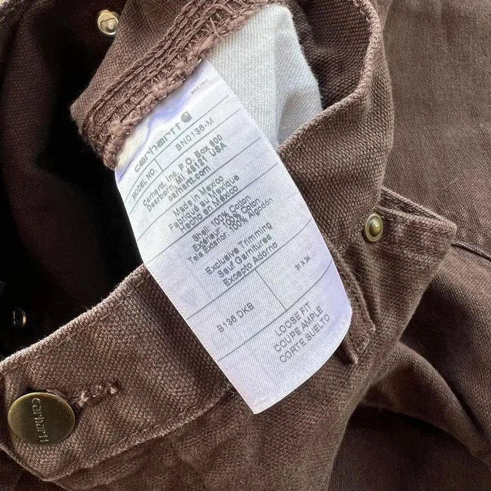 Carhartt B136 DKB brown double knee work wear carpenter pants